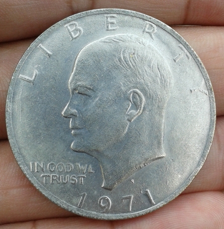 เหรียญต่างประเทศ UNITED STATUS OF AMERICA ONE DOLLER ปี 1971