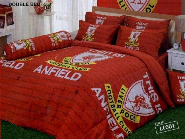 ชุดเครื่องนอน ผ้านวม ผ้าปูที่นอนลายลิเวอร์พูล Liverpool ลิขสิทธิ์แท้