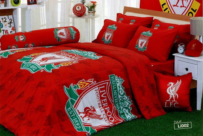 ชุดเครื่องนอน ผ้านวม ผ้าปูที่นอนลายลิเวอร์พูล Liverpool ลิขสิทธิ์แท้