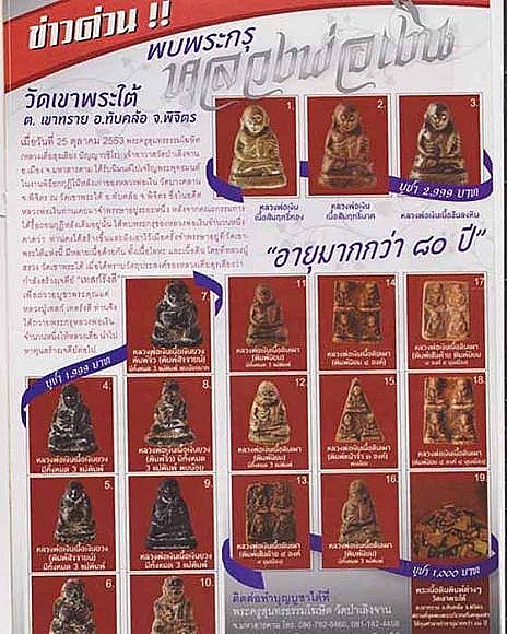 หลวงพ่อเงินวัดบางคลาน ออกวัดเขาพระใต้ เนื้อดินสามเหลี่ยมสามมุมเมือง